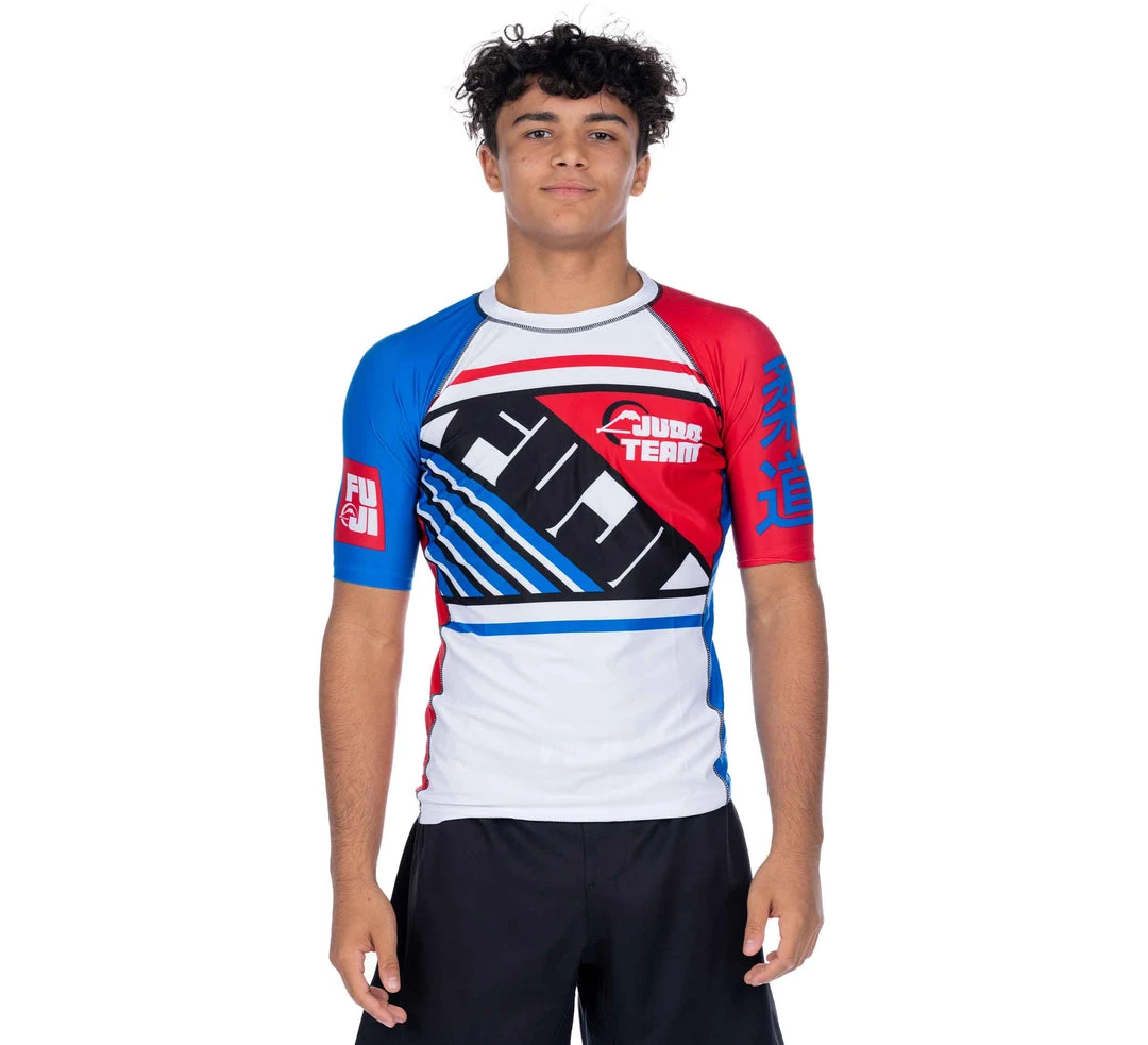 BFCM Skyline Judo Short Sleeve Rashguard White 1 BFCM Skyline Judo Short Sleeve Rashguard White