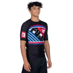 BFCM Skyline Judo Short Sleeve Rashguard Black