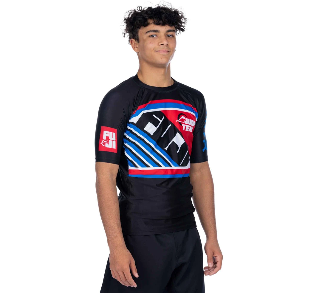 BFCM Skyline Judo Short Sleeve Rashguard Black 2 BFCM Skyline Judo Short Sleeve Rashguard Black