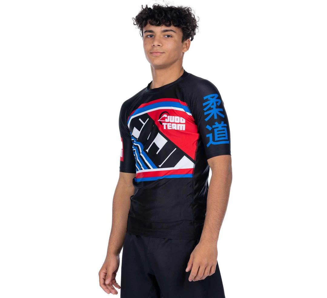 BFCM Skyline Judo Short Sleeve Rashguard Black 3 BFCM Skyline Judo Short Sleeve Rashguard Black