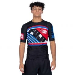 BFCM Skyline Judo Short Sleeve Rashguard Black