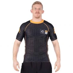 BFCM Jiu Jitsu Team FUJI Short Sleeve Rashguard Black