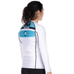 Blowout Jiu Jitsu Reversal Girl's Long Sleeve Rashguard White