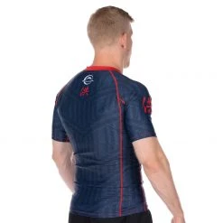 BFCM Jiu Jitsu Team FUJI Short Sleeve Rashguard Blue