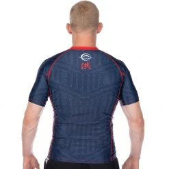 BFCM Jiu Jitsu Team FUJI Short Sleeve Rashguard Blue