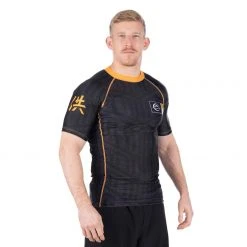 BFCM Jiu Jitsu Team FUJI Short Sleeve Rashguard Black