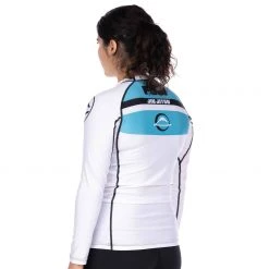 Blowout Jiu Jitsu Reversal Girl's Long Sleeve Rashguard White