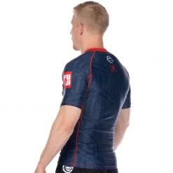 BFCM Jiu Jitsu Team FUJI Short Sleeve Rashguard Blue