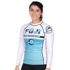 Blowout Jiu Jitsu Reversal Girl's Long Sleeve Rashguard White