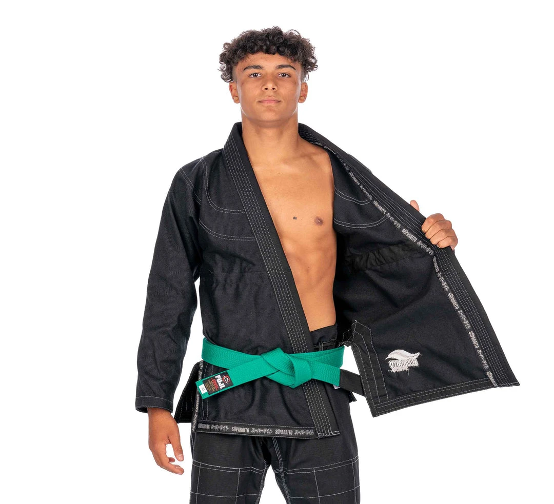 BFCM Suparaito Kids Black BJJ Gi Jiu Jitsu 2 BFCM Suparaito Kids Black BJJ Gi Jiu Jitsu