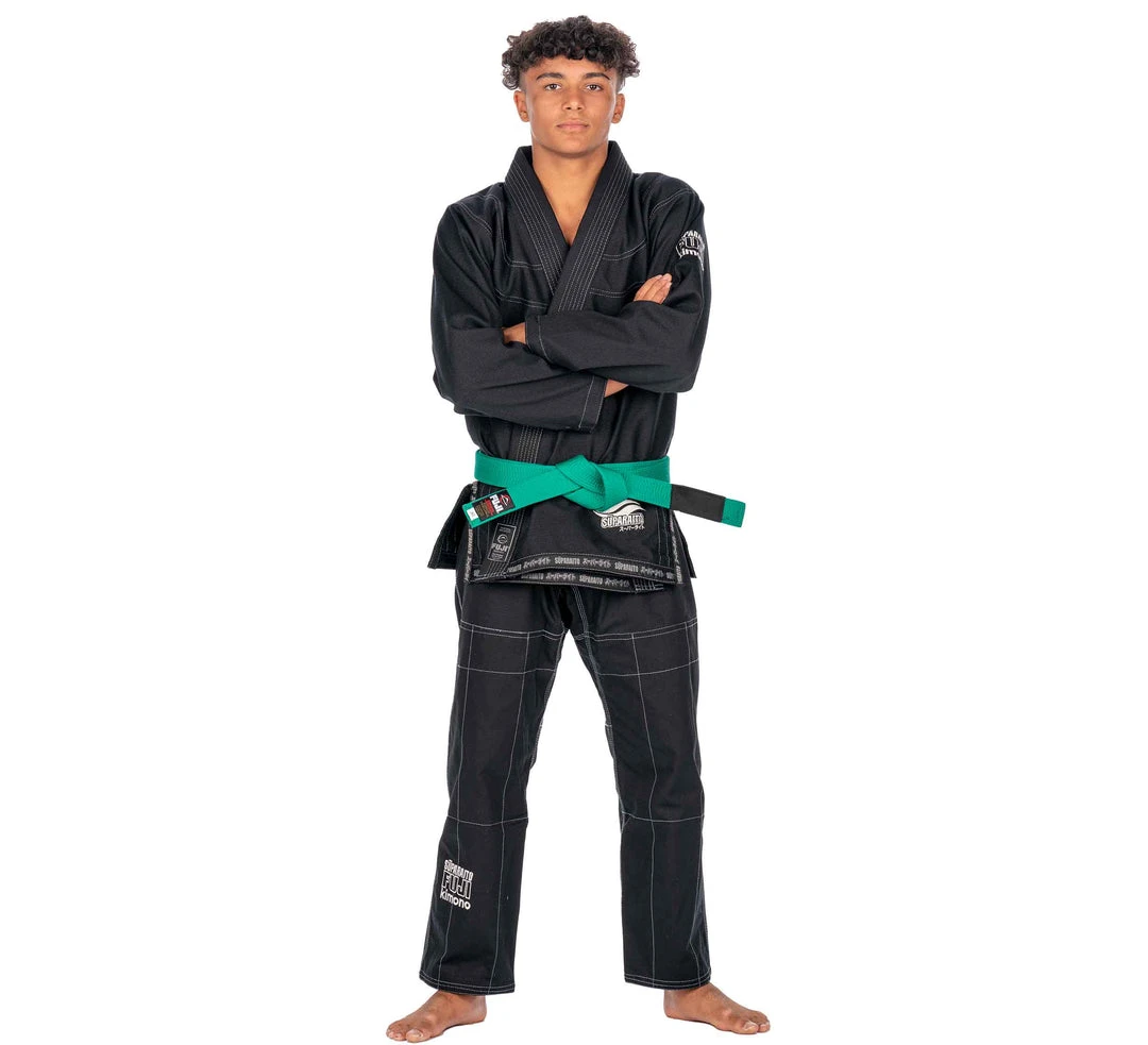 BFCM Suparaito Kids Black BJJ Gi Jiu Jitsu 4 BFCM Suparaito Kids Black BJJ Gi Jiu Jitsu