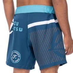 BFCM Script Grappling Shorts Blue Jiu Jitsu