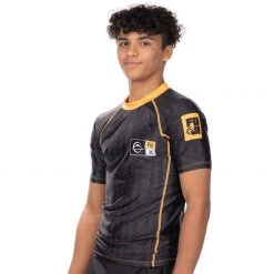 BFCM Team FUJI Short Sleeve Rashguard Black [ADULT SIZES] Jiu Jitsu