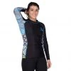 BFCM Kimono Womens Long Sleeve Rashguard Blue Jiu Jitsu