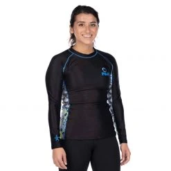 BFCM Kimono Kid's Long Sleeve Rashguard Blue Jiu Jitsu