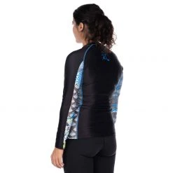 BFCM Kimono Kid's Long Sleeve Rashguard Blue Jiu Jitsu