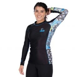 BFCM Kimono Kid's Long Sleeve Rashguard Blue Jiu Jitsu
