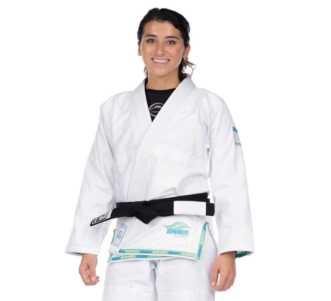 BFCM Suparaito Girl's BJJ Gi Teal 1 BFCM Suparaito Girl's BJJ Gi Teal
